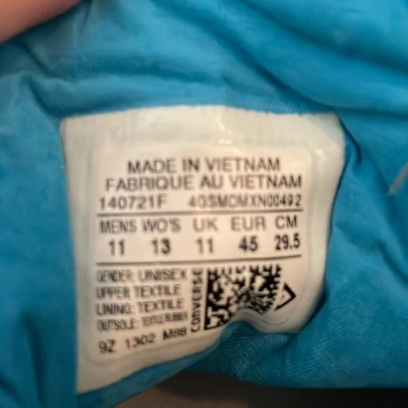 Men Converse All star high tops in size 11 - Picture 7 of 7